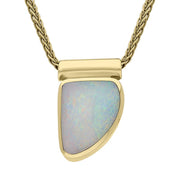 00034204 9ct Yellow Gold Opal Unique Necklace UPOP027