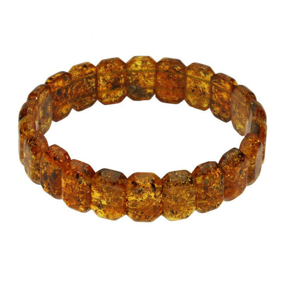 00084816 C W Sellors Amber Elasticated Bracelet 53