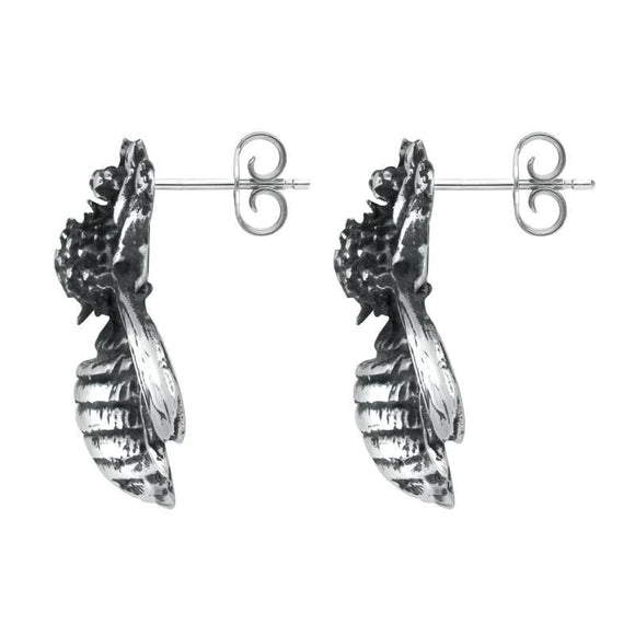 Sterling Silver Bee Stud Earrings E2450