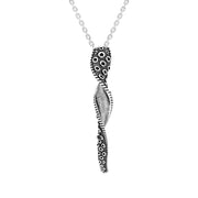 18ct White Gold Tentacle Twist Necklace