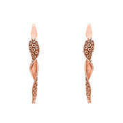 18ct Rose Gold Tentacle Twist Drop Earrings, E2463