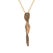 18ct Rose Gold Tentacle Twist Necklace
