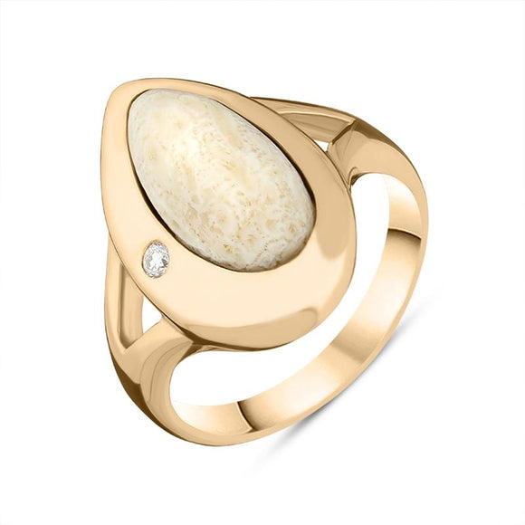 18ct Rose Gold Diamond Coquina Unique Dress Ring R228