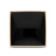 18ct Rose Gold Whitby Jet Large Square Ring, R605_3