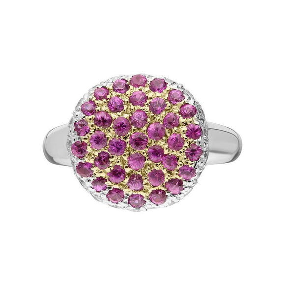 18ct White Gold Pink Sapphire Diamond Ring, R00392171_3