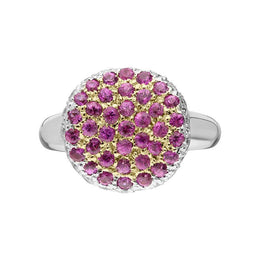 18ct White Gold Pink Sapphire Diamond Ring, R00392171_3