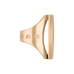 18ct Rose Gold Blue John King's Coronation Hallmark Large Oblong Ring R064 CFH