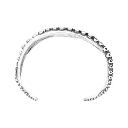18ct White Gold Whitby Jet Tentacle Bangle