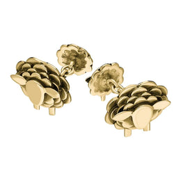 9ct Yellow Gold Sheep Chain Link Cufflinks, CL550.