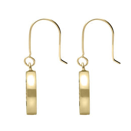 9ct Yellow Gold Turquoise Round Large Leaves Tree of Life Two Piece Set, S062.