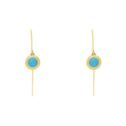 9ct_Yellow_Gold _Turquoise_Star _Disc_Drop _Earrings_E1371_1