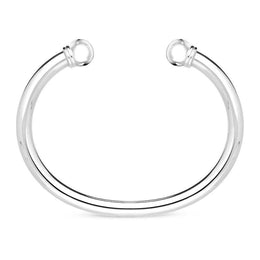 00090575 Sterling Silver Extra Large Plain Torc Bangle, B871_XL. 