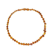 Baltic Amber Small Dark Beaded Baby Teething Necklace. N1034