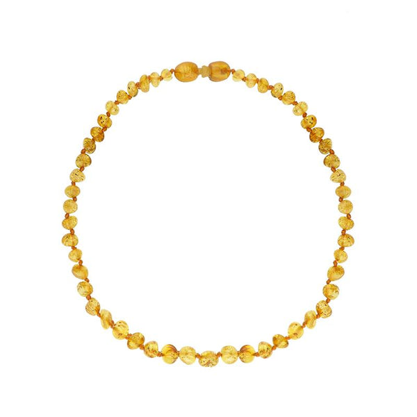 Baltic Amber Small Light Beaded Baby Teething Necklace