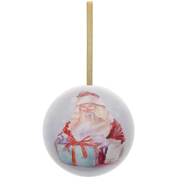 Christmas Wishes Santa Gift Presentation Bauble