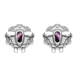 Sterling Silver Blue John Sheep Two Piece Set, S205