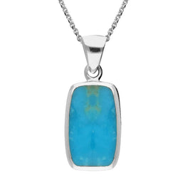 Sterling Silver Turquoise Dinky Barrel Necklace P453