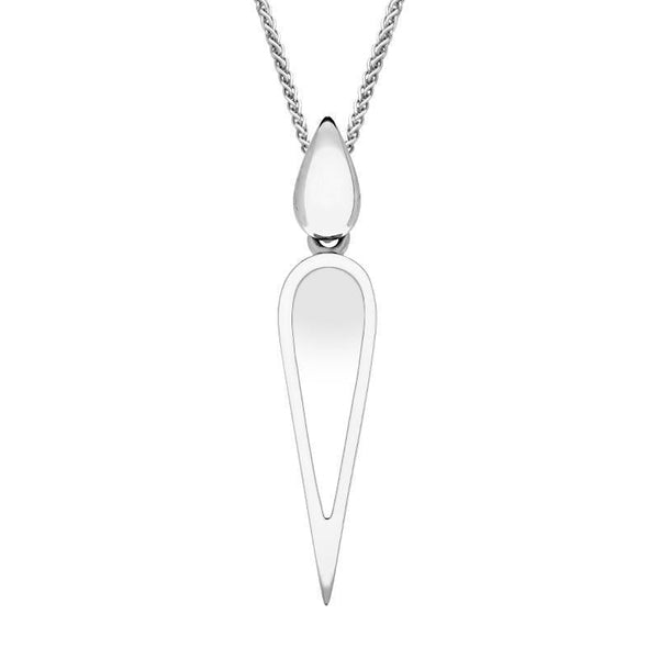 Sterling Silver Bauxite Toscana Pear Drop Necklace, P1612