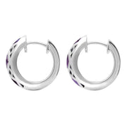 Sterling Silver Blue John Curved  Crossover Three Piece Set