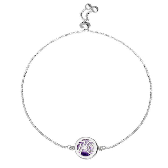 Sterling Silver Blue John Millstone 70 Bracelet. B1200.