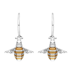 Sterling Silver Rose Gold Plated Large Bee Three Piece Set, S217_6