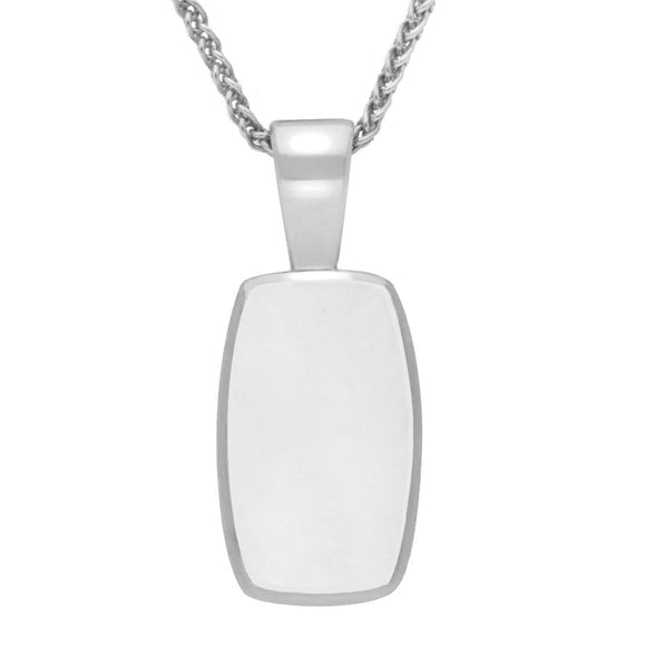 Sterling Silver Bauxite Barrel Shaped Necklace P025