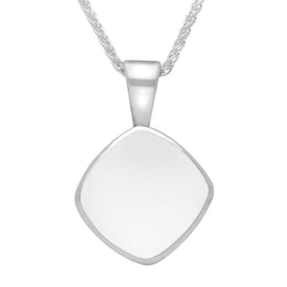 Sterling Silver Bauxite Cushion Shaped Necklace P021