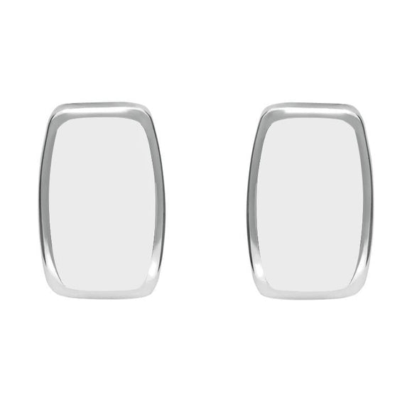 Sterling Silver Bauxite Dinky Barrel Stud Earrings E280