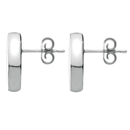 Sterling Silver Bauxite Dinky Diamond Shaped Stud Earrings E282