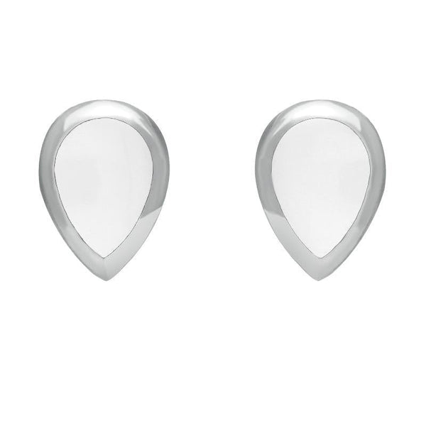 Sterling Silver Bauxite Dinky Teardrop Stud Earrings E768