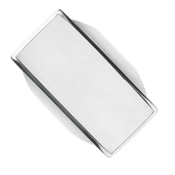 Sterling Silver Bauxite Large Oblong Ring R064