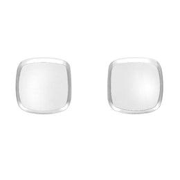 Sterling Silver Bauxite Small Dinky Cushion Stud Earrings E335