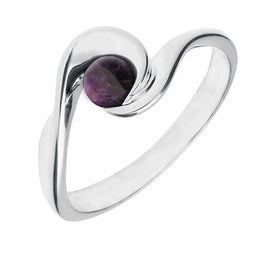 Sterling Silver Blue John Wave Ring R876