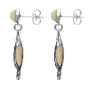 Sterling Silver Coquina Seahorse Drop Earrings E1780