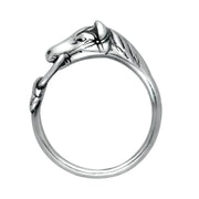Sterling Silver Horse Rein Ring. R133.