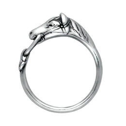 Sterling Silver Horse Rein Ring. R133.