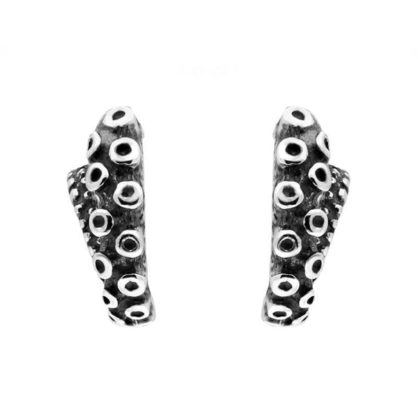 Sterling Silver Tentacle Curl Stud Earrings E2461