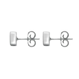 Sterling Silver Turquoise Dinky Triangle Stud Earrings. E035.