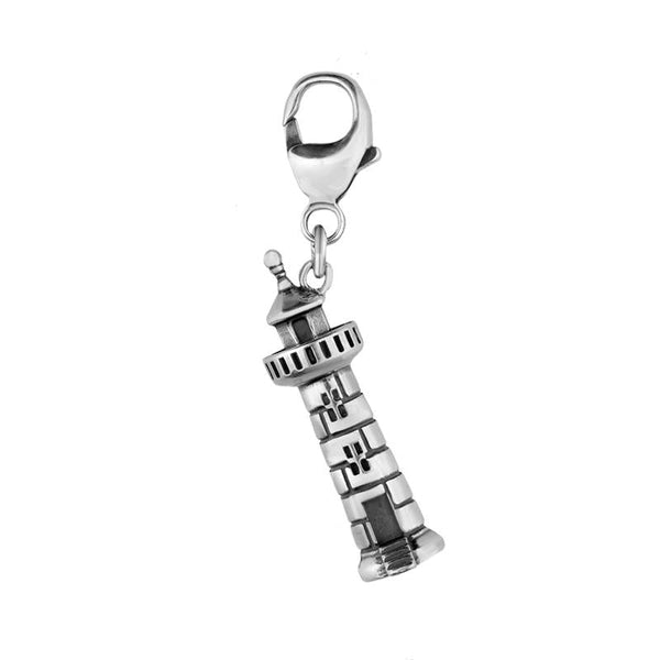 00057455 C W Sellors Sterling Silver Regatta Lighthouse Clip Charm, G572.