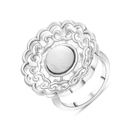 Sterling Silver Carrara Window Ring, R791