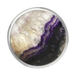 Sterling Silver Blue John Jubilee Hallmark Collection Large Round Ring. R611_JFH._2