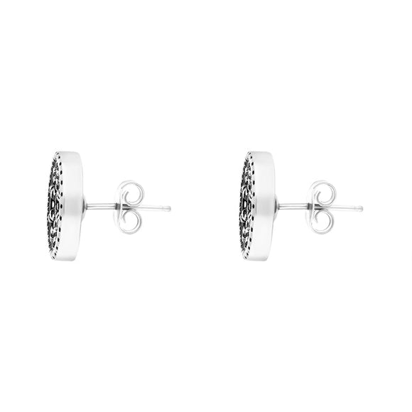 Sterling Silver Portoro Stud Earrings