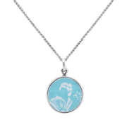 Sterling Silver Royal Crown Derby Mikado Round Necklace, PUNQ0004457.