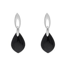 sterling-silver-Whitby-jet-flat-pear-shaped-drop-Earrings-E2563