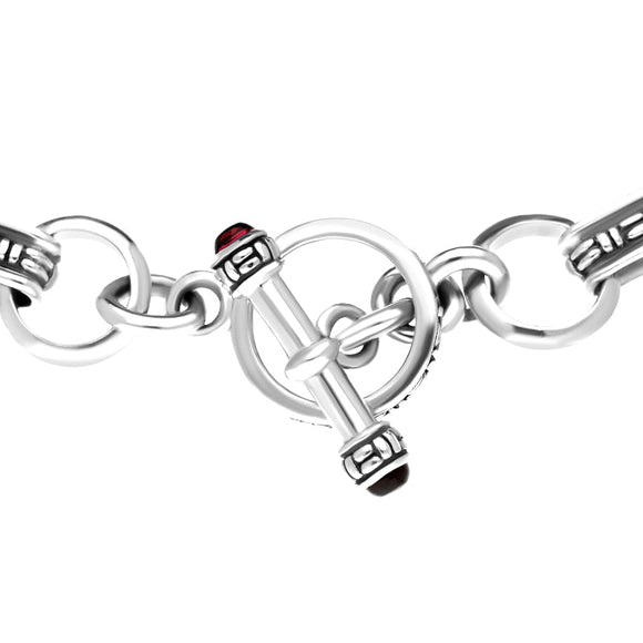 Sterling Silver Whitby Jet Round Ribbed Necklace D